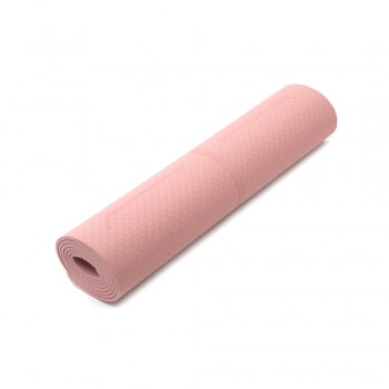 Коврик для фитнеса TPE 183*61*0.6 c рисунком (розовый)-2
