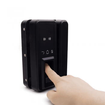 Врезной биометрический электронный замок Finger Touch (чёрный)-2