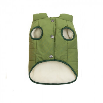 Зимняя куртка (жилетка) для выгула собак Hitvest L зеленый-1