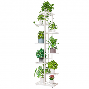 Белая подставка для цветов Blooming Oasis (4 уровня)-1