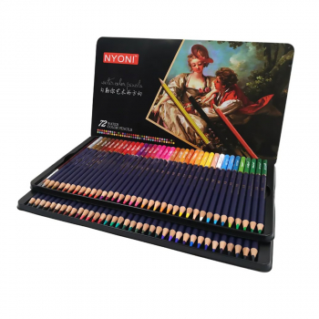 Набор профессиональных акварельных цветных карандашей NYONI, 72 цвета-1