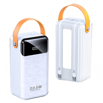 Внешний аккумулятор Power Bank 60000 mAh white (USB, Lightning, Type C)-2