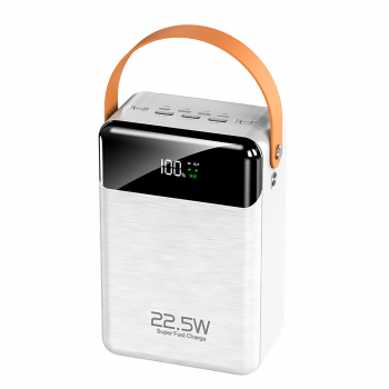 Внешний аккумулятор Power Bank 80000 mAh white (USB, Micro, Lighting, Type C)-1
