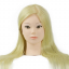 Манекен голова для причесок Lelit с волосами блонд 65 см и кронштейном-1