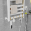 Полотенцесушитель электрический Loder 49*96 см с вешалкой (правое подключение) белый+золотой-4