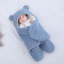 Плюшевая пеленка для новорожденных Blue Teddy-1