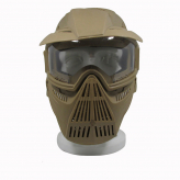 Игровая тактическая маска К2 с козырьком хаки-1