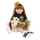 Мягконабивная кукла Реборн девочка Карина, 60 см-1