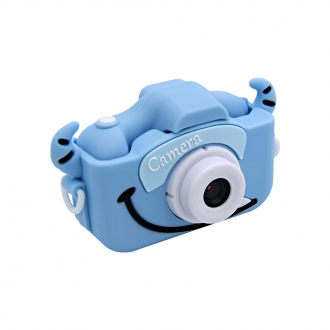 Детский фотоаппарат Kids Camera Коровка (голубой)-2